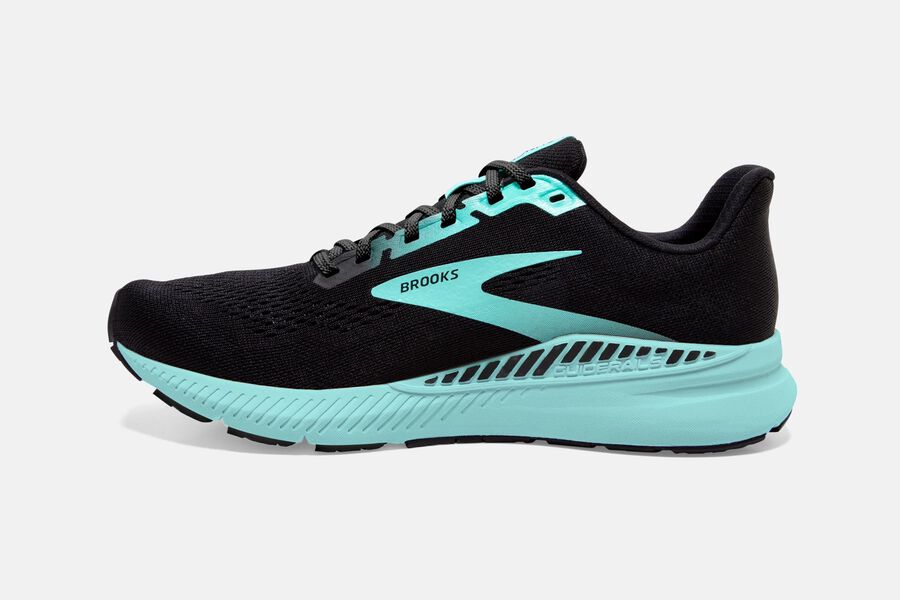 Brooks Running Shoes - Launch GTS 8 Road Womens - Black/Blue - AMD-628541